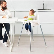 IKEA Unisex Beyaz Antilop Tepsili Mama Sandalyesi 7692101299942