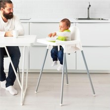 IKEA Unisex Beyaz Antilop Tepsili Mama Sandalyesi