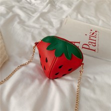 Beautifyy Kızlar Sevimli Çilek Omuz Çantası Mini Messenger Çanta (Yurt Dışından)