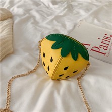 Beautifyy Kızlar Sevimli Çilek Omuz Çantası Mini Messenger Çanta (Yurt Dışından)