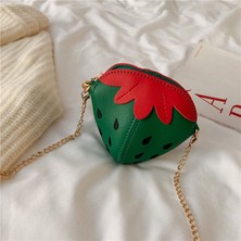 Beautifyy Kızlar Sevimli Çilek Omuz Çantası Mini Messenger Çanta (Yurt Dışından)
