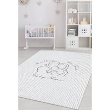 Homshtag Anne Baba Bebek Kişiye Özel Kişiselleştirilebilir Dokuma Tabanlı Yıkanabilir Ev Halısı