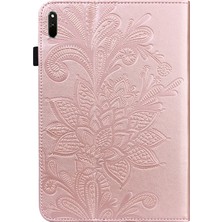 Zsykd Huawei Matepad Için Dantel Çiçek Pu Kılıfı 11 2021 Pembe (Yurt Dışından)