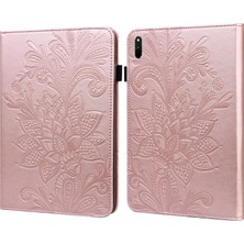 Zsykd Huawei Matepad Için Dantel Çiçek Pu Kılıfı 11 2021 Pembe (Yurt Dışından)