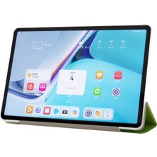 Zsykd Huawei Matepad Pro 11 2022 Yeşil Için Ipek Doku Pu Pu Tablet Kılıfı (Yurt Dışından)