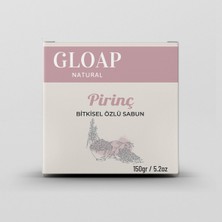 Gloap Natural Pirinç Özlü Doğal Bitkisel Özlü Katı Sabun -150 gr