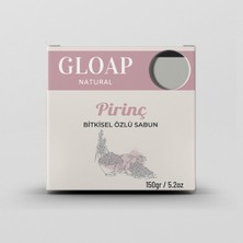 Gloap Natural Pirinç Özlü Doğal Bitkisel Özlü Katı Sabun -150 gr