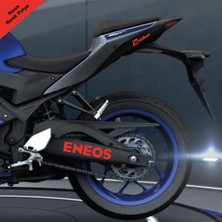 Motiker Eneos Yazılı Neon Kırmızı Arka Maşa Sticker Etiket Modeli