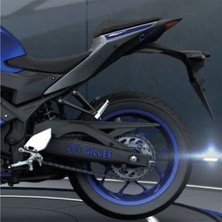 Motiker Gılles Yazılı Lacivert Arka Maşa Sticker Etiket Modeli