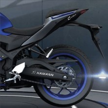 Motiker Hamann Yazılı Beyaz Arka Maşa Sticker Etiket Modeli