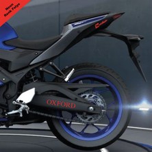 Motiker Oxford Yazılı Neon Kırmızı Arka Maşa Sticker Etiket Modeli