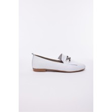 Derinet Hakiki Deri Aksesuarlı Kadın Babet