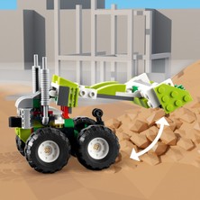 LEGO Creator 3#ü 1 Arada Arazi Cipi 31123 - 7 Yaş ve Üzeri Çocuklar için bir Mini Yükleyici ve ATV (Arazi Aracı) İçeren Oyuncak Yapım Seti (160 Parça)
