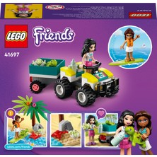 LEGO Friends Kaplumbağa Koruma Aracı 41697 # Çocuklar için İki Oyuncak Kaplumbağa ve Emma Mini Bebek İçeren Yaratıcı Oyuncak Yapım Seti (90 Parça)