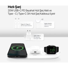 Ttec Smartcharger Air+ Iphone+Apple Watch+Airpods Kablosuz Hızlı Şarj Aleti ve Pd 20W Seyahat Şarj Aleti - 2KS21