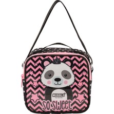 Muggle Çocuk Panda Beslenme Çantası 23 x 21 x 10 cm Su Geçirmez Kaliteli Dış Kumaş