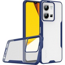 Musal Vivo Y35 Kılıf Kamera Korumalı Arkası Şeffaf Silikon