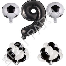 Best Parti Futbol Topu Rakam Balon Seti Yaş 9