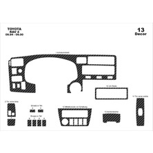 meriç cockpit design Meriç® Toyota Rav 4 Ön Torpido Kaplama Maun 13 Parça 1994-2000