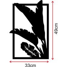 New Jargon Çerçeve Içinde Yapraklar Ahşap Tablo Duvar Oda Ev Aksesuarı 33X50CM