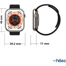 ScHitec 2024 Watch 9 Pro Amoled Ekran Android İos Uyumlu Akıllı Saat Gri