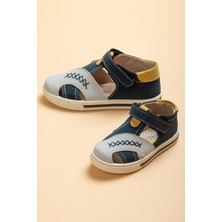 Dilimler Ayakkabı Şirinbebe Şiringenç Saraçlı Model Sarı Erkek ilkadım Bebek Çocuk Ayakkabı Sandalet