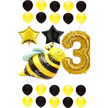 Rönesans Parti Arı Karakterli Yıldız Folyo Balon Seti Yaş 3