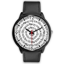 Herşey Nota Nota Melodi Siyah Kol Saat Kadın Erkek