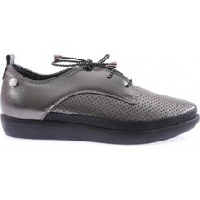 DGN 4166-23Y Kadin Ince Bağcikli Lazer Baskili Ayakkabi