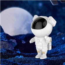 HbTec Astronot Yıldızlı Gökyüzü Projektör Lazer Atmosfer Gece Lambası Yıldızlı Gökyüzü USB Eklenti Masa Lambası Astronot Projeksiyon Lambası (Yurt Dışından)