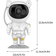 HbTec Astronot Yıldızlı Gökyüzü Projektör Lazer Atmosfer Gece Lambası Yıldızlı Gökyüzü USB Eklenti Masa Lambası Astronot Projeksiyon Lambası (Yurt Dışından)