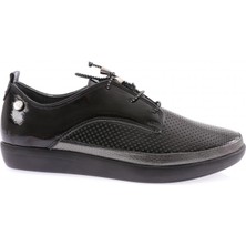 DGN 4166-23Y Kadin Ince Bağcikli Lazer Baskili Ayakkabi