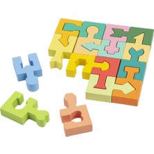 HbTec Ahşap Çocuk Tetris Renkli Puzzle Bebek Tetris Oyunu Eğitici Oyuncaklar (Yurt Dışından)