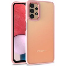 Rivor Samsung Galaxy A53 5g Kılıf Kamera Çıkıntılı Arkası Şeffaf Köşeleri Parlak Renkli Işleme Kapak