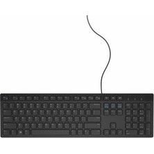 Dell KB216 USB Kablolu Standart Klavye Siyah Ev - Ofis Kullanımı İçin Kare Tuşlarla