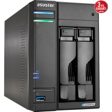 Asustor AS6702T Intel N5105 2 Yuvalı (2X22TB Destegı) 4gb DDR4(16GB Ram Destegı) M.2 X4 Pcıe X1 2.5gbe X2 USB 3.2 X3