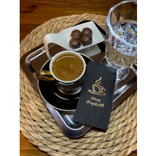 Kidspartim Gold Yaldızlı Siyah Biraz Keyifçilik Peçete 6X12 cm