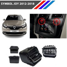 Otozet - Renault Symbol Havalandırma Izgarası Orta Sağ ve Sol Takım Krom Detaylı 2012-2018