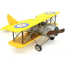 Comfoni Dekoratif Metal Uçak Çift Kanatlı