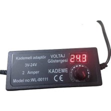 Winlight WL-00111 3 Volt - 24 Volt 2 Amper 5.5x2.5 mm Uçlu Dıgıtal Ekranlı Ayarlı Kademeli Adaptör