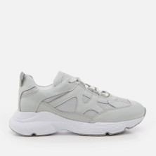 Hotiç 01AYH264540A230 Hakiki Deri Gri Kadın Spor Ayakkabı