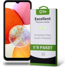 Kzy Samsung Galaxy A14 Temperli Ekran Koruyucu Kırılmaz Cam Ekonomik 5'li Paket