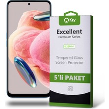 Kzy Xiaomi Redmi Note 12 Temperli Ekran Koruyucu Kırılmaz Cam Ekonomik 5'li Paket