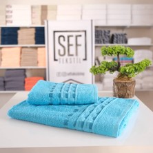 Sef Tekstil Pamuklu Bukleli Banyo Havlu Seti