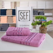 Sef Tekstil Pamuklu Bukleli Banyo Havlu Seti