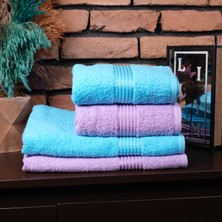 Sef Tekstil Bordürlü 4lü Banyo Havlusu Seti 50 x 90 cm – 70 x 140 cm    Pamuklu