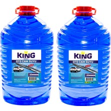 King 5 Lt Oto Cam Suyu 2 Li Parfümlü Antifrizli Ürün Temizleme Performansı