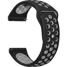 Gpack Tecno Watch 2 Kordon Delikli Çift Renk Silikon Antrasit