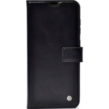 Case Street Xiaomi Redmi 12C Kılıf Kar Delüx Cüzdan Kartvizitli Standlı Kopçalı Siyah