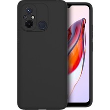 Gpack Xiaomi Redmi 12C Kılıf Biye Premier Mat Silikon Siyah